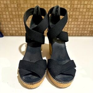 Tory Burch high heel espadrille sandals